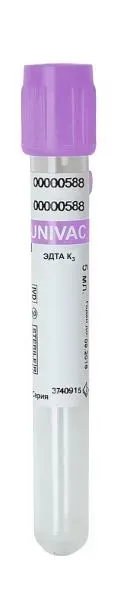 Вакуумная пробирка 9 мл, 16×100 мм, К3 ЭДТА